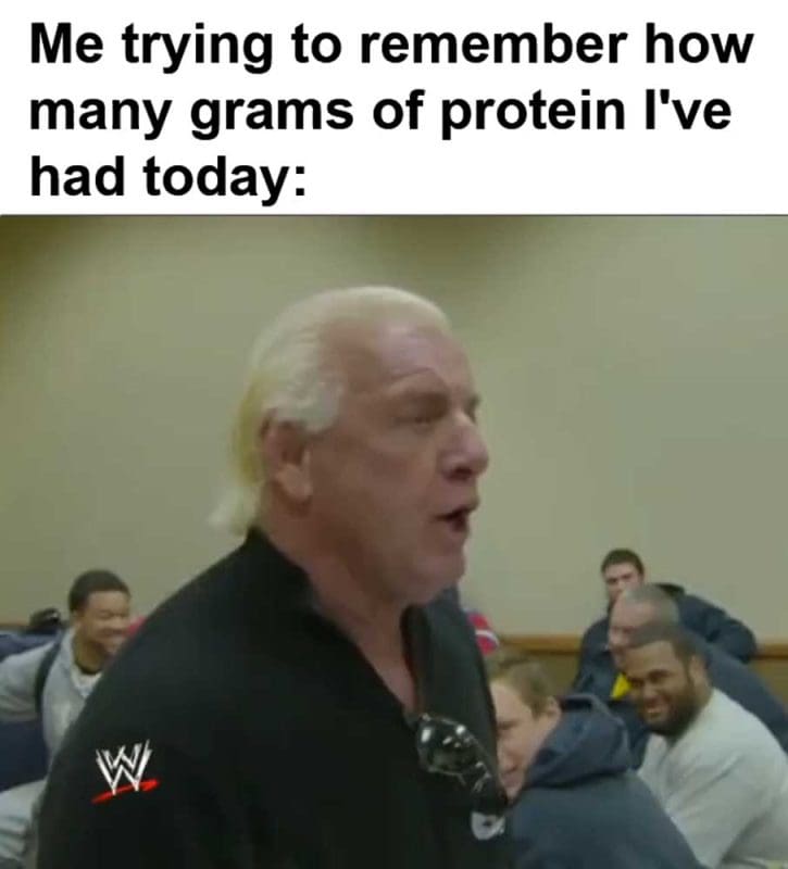 Me Trying To Remember How Many Grams Of Protein I've Had Today