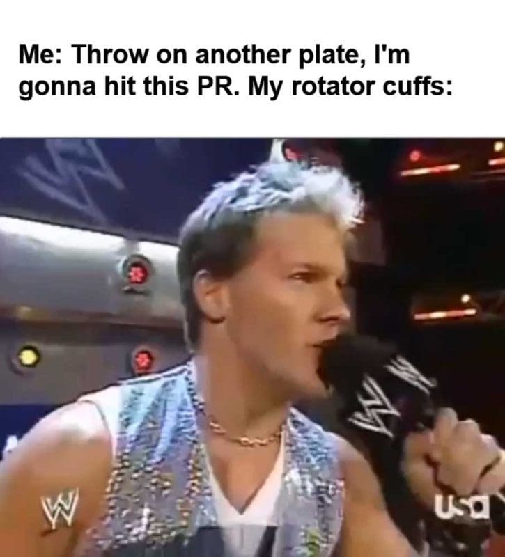 Me Throw On Another Plate I'm Gonna Hit This Pr My Rotator Cuffs