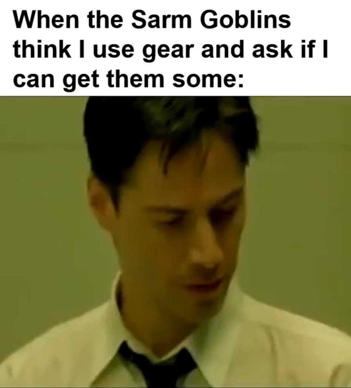 When The Sarm Goblins Think I Use Gear And Ask If I Can Get Them Some