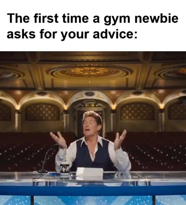 The First Time A Gym Newbie Asks For Your Advice