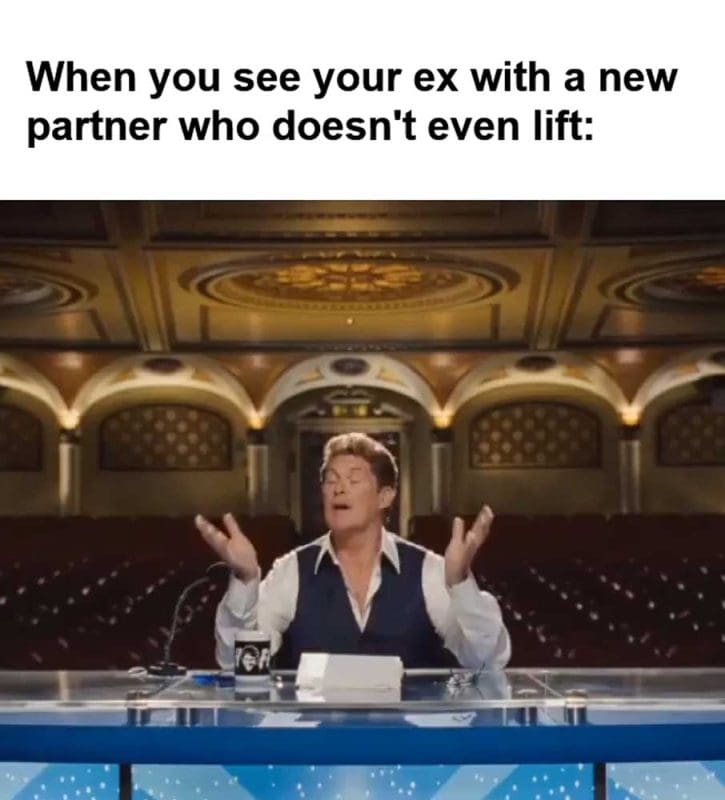 When You See Your Ex With A New Partner Who Doesn't Even Lift