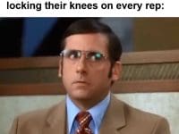 When You See Someone On The Leg Press With Big Weights And Locking Their Knees On Every Rep