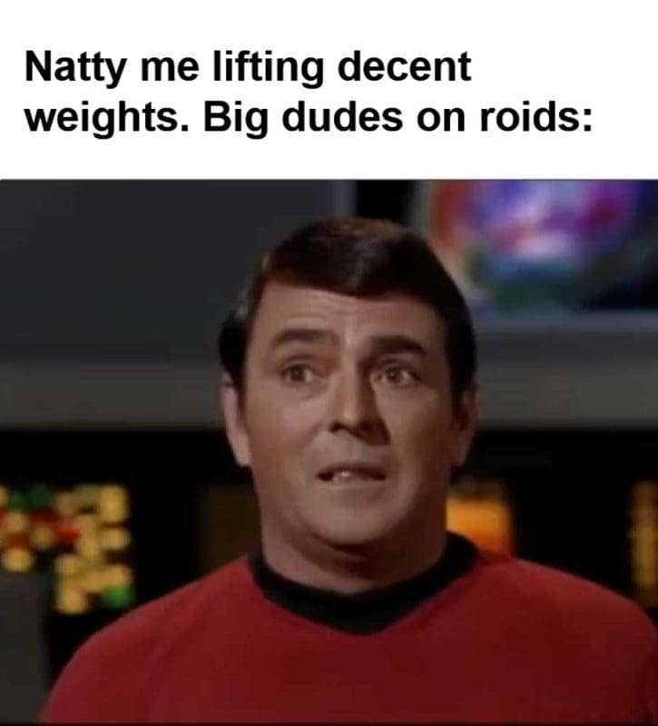 Natty Me Lifting Decent Weights Big Dudes On Roids
