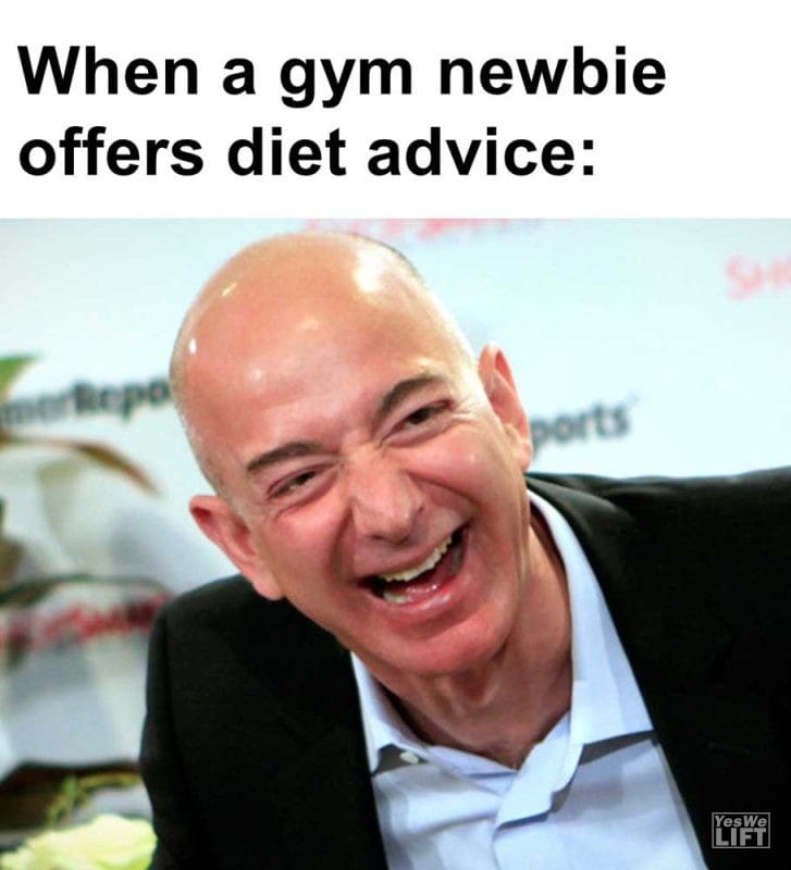 When A Gym Newbie Offers Diet Advice