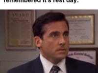 Woke Up Excited For The Gym Remembered It's Rest Day
