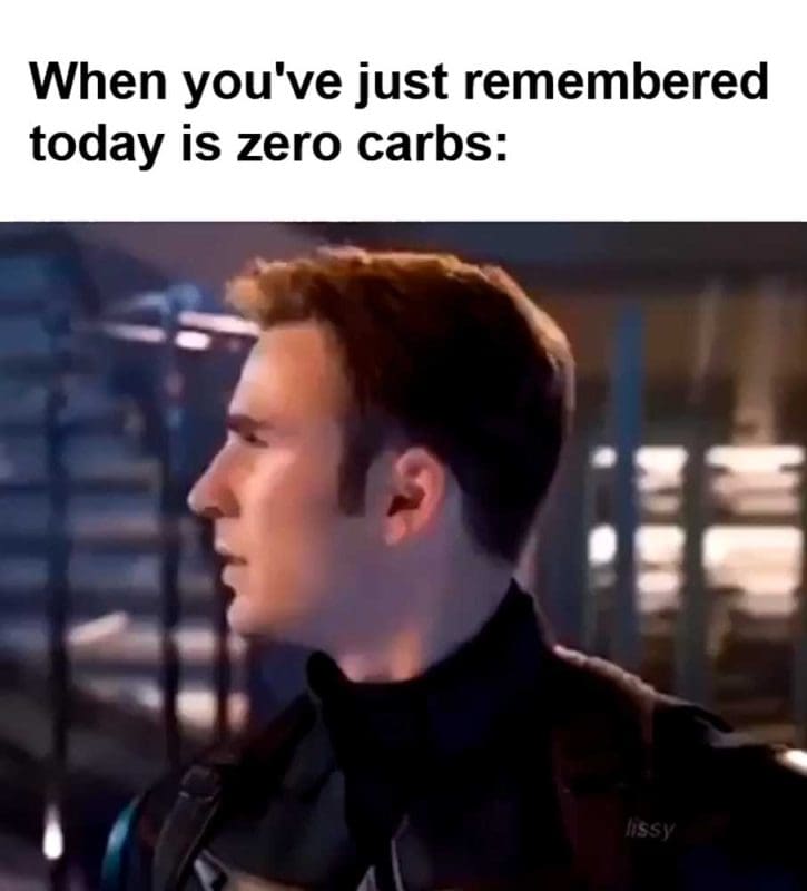 When You've Just Remembered Today Is Zero Carbs