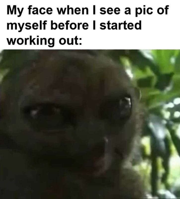 My Face When I See A Pic Of Myself Before I Started Working Out