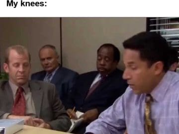 Me Fully Determined To Squat Two Plates My Knees