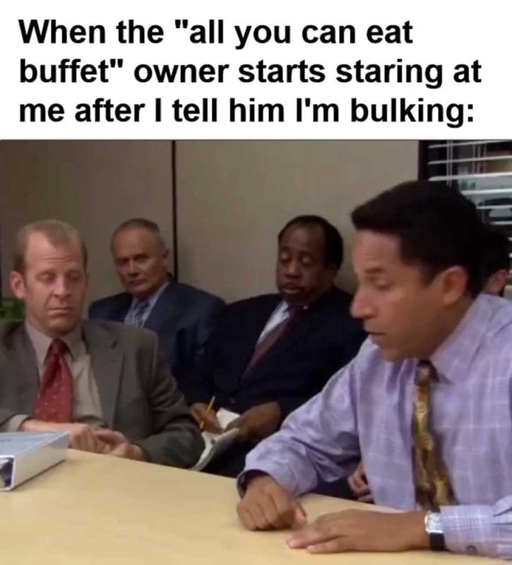 When The All You Can Eat Buffet Owner Starts Staring At Me After I Tell Him I'm Bulking