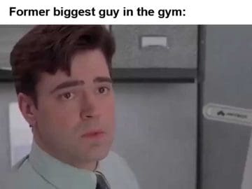 Huge Guy Walks Into Gym For The First Time Former Biggest Guy In The Gym