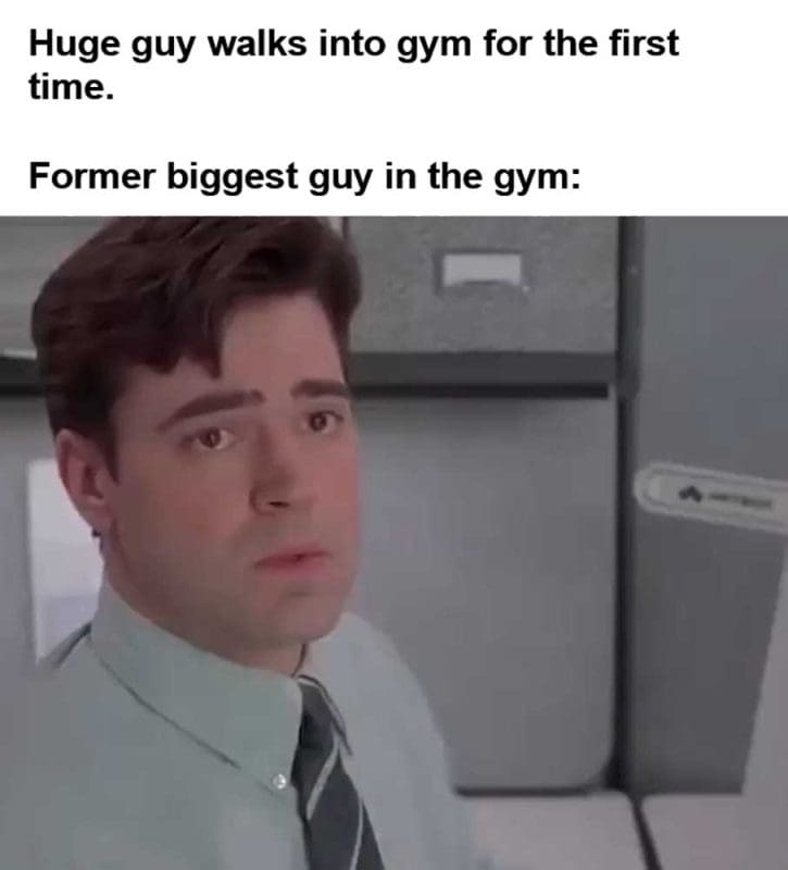 Huge Guy Walks Into Gym For The First Time Former Biggest Guy In The Gym