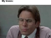 Me Fully Determined To Squat Two Plates My Knees