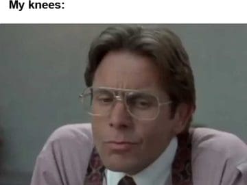 Me Fully Determined To Squat Two Plates My Knees