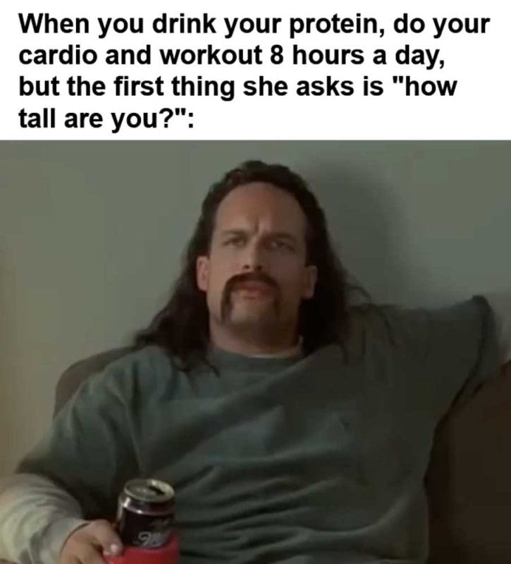 When You Drink Your Protein Do Your Cardio And Workout Hours A Day But The First Thing She Asks Is How T