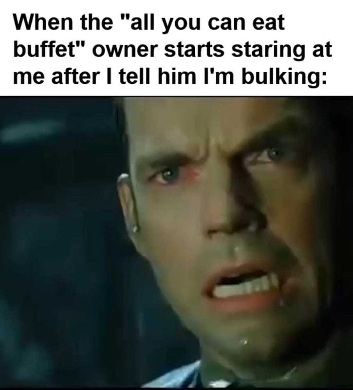 When The All You Can Eat Buffet Owner Starts Staring At Me After I Tell Him I'm Bulking