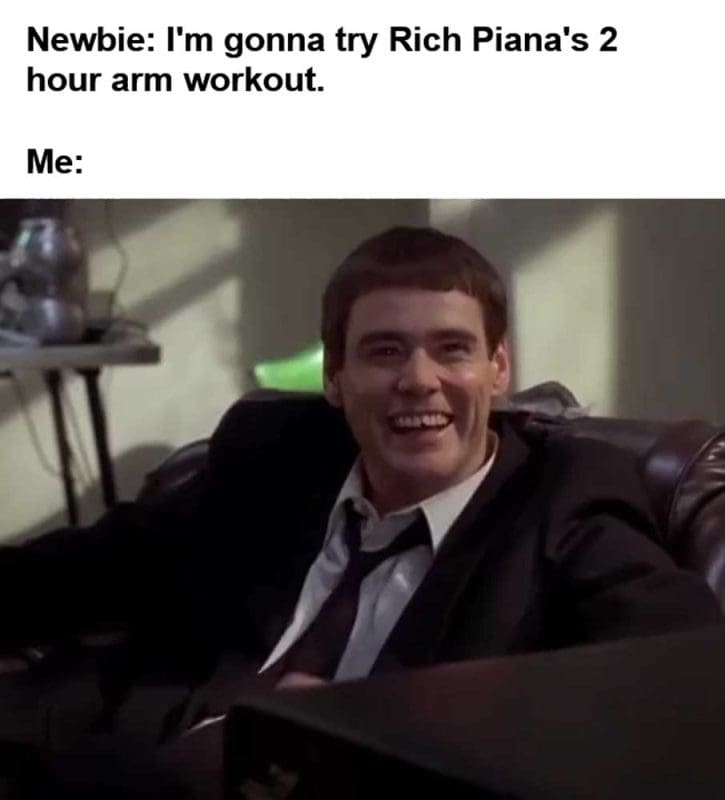 Newbie I'm Gonna Try Rich Piana's Hour Arm Workout Me