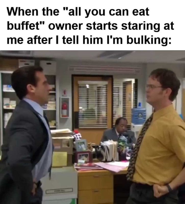 When The All You Can Eat Buffet Owner Starts Staring At Me After I Tell Him I'm Bulking