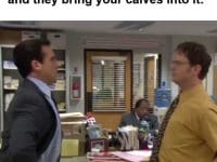 When You Having An Argument And They Bring Your Calves Into It