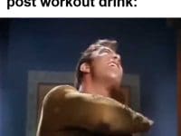 Finished Workout Forgot Post Workout Drink