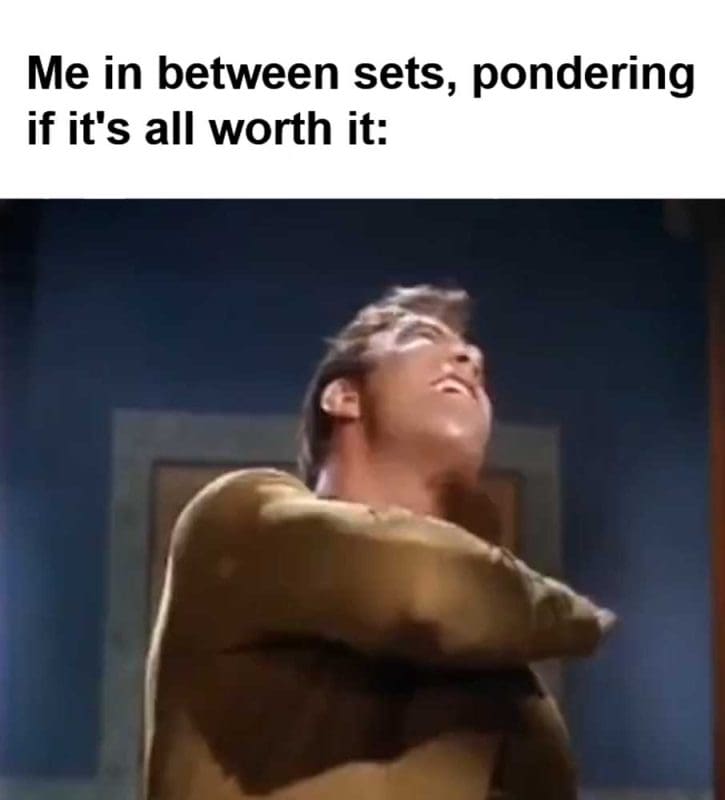 Me In Between Sets Pondering If It's All Worth It