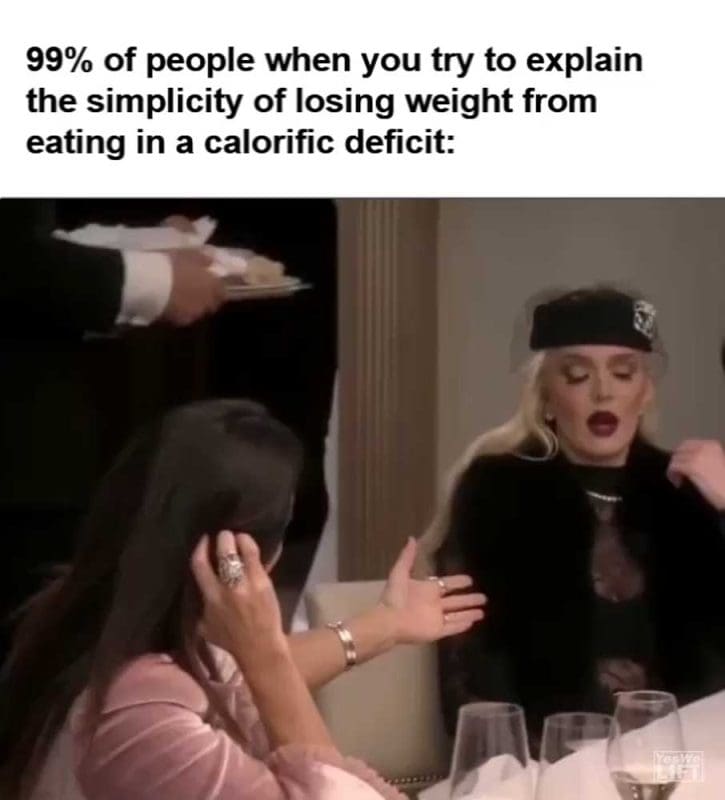 Of People When You Try To Explain The Simplicity Of Losing Weight From Eating In A Calorific deficit video