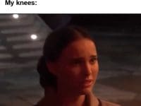 Me Fully Determined To Squat Two Plates My Knees