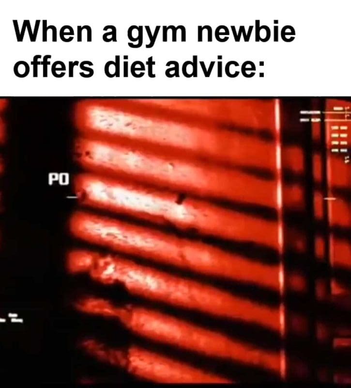 When A Gym Newbie Offers Diet Advice