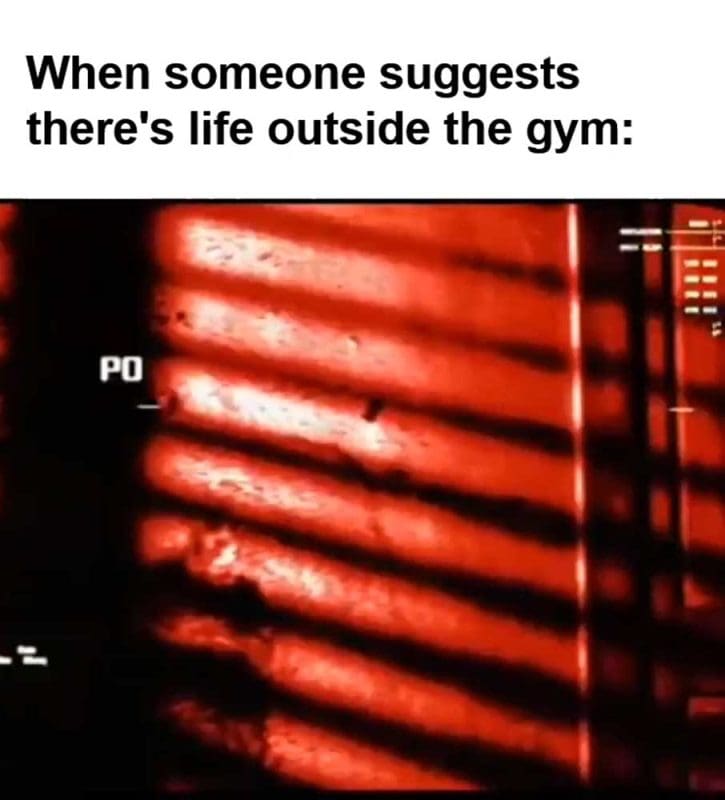 When Someone Suggests There's Life Outside The Gym