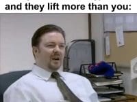 When You Bring Your Non Lifting Friend To The Gym And They Lift More Than You