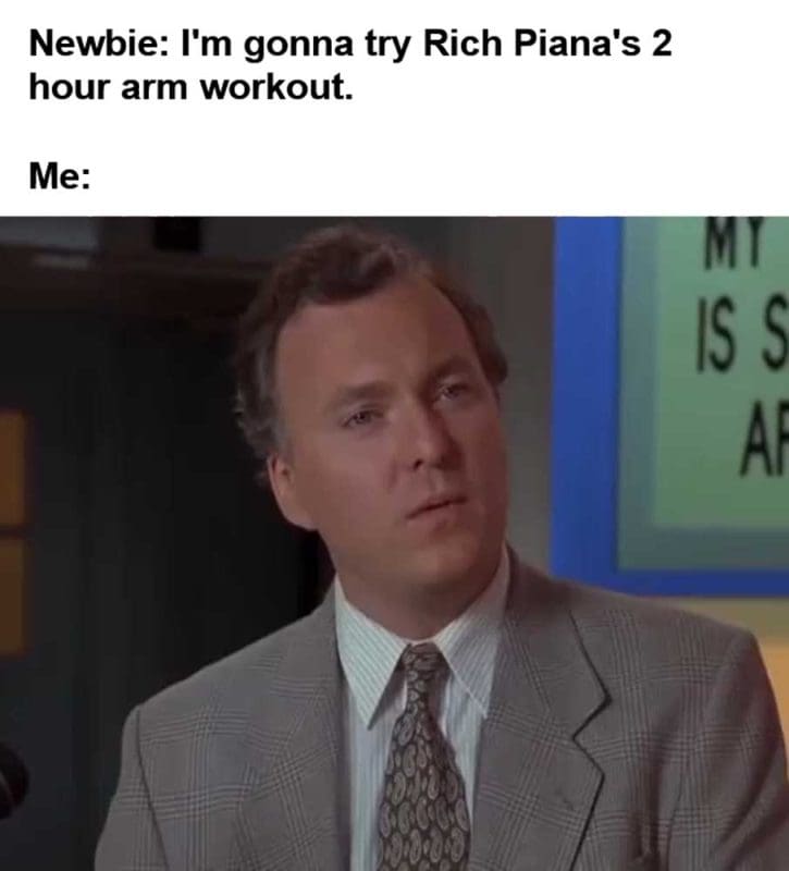 Newbie I'm Gonna Try Rich Piana's Hour Arm Workout Me