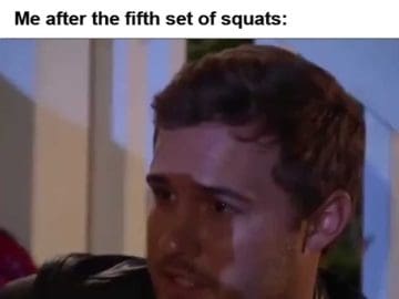 Gym Partner Let's Try German Volume Training Me After The Fifth Set Of Squats