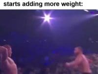 When You Almost Died On Your Last Set And Your Partner Starts Adding More Weight