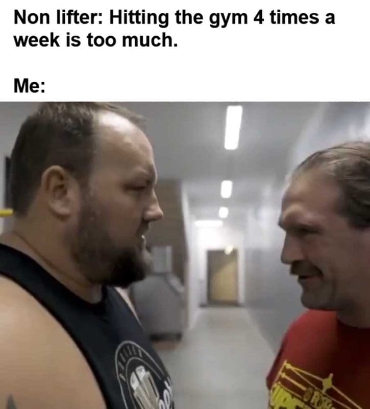 Non Lifter Hitting The Gym Times A Week Is Too Much Me