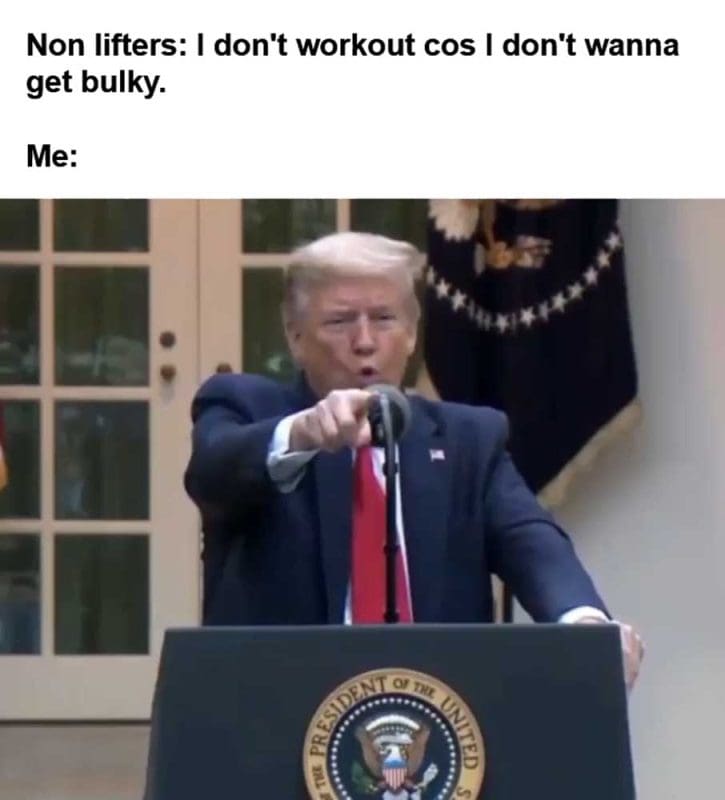 Non Lifters I Don't Workout Cos I Don't Wanna Get Bulky Me