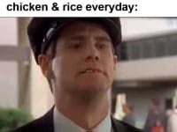 When The Holidays Are Over And You Gotta Go Back To Chicken Rice Everyday