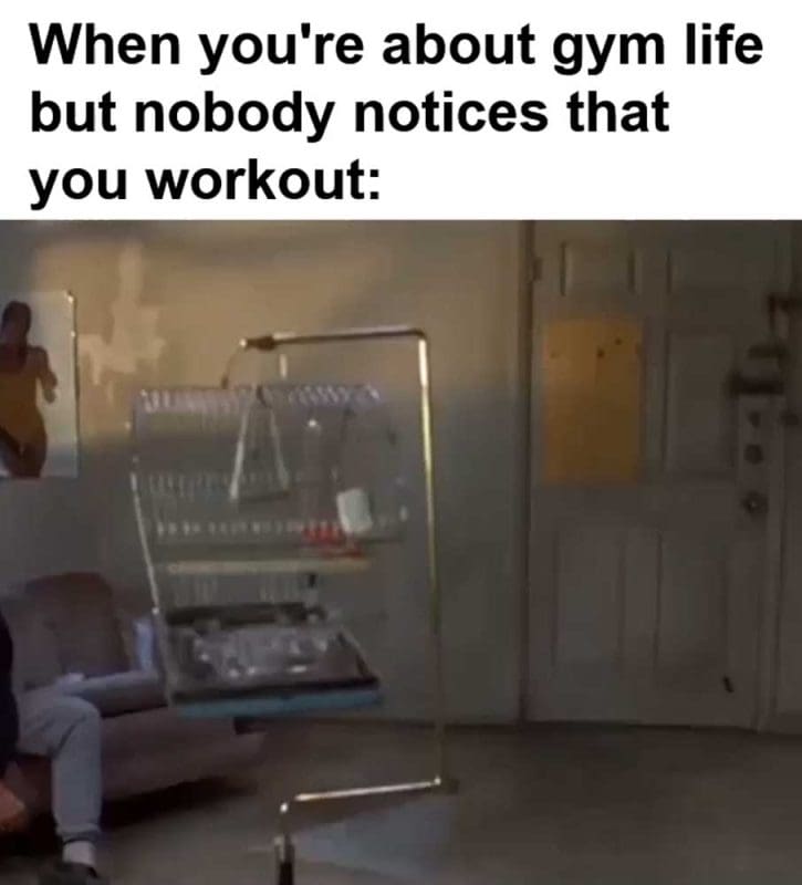 When You're About Gym Life But Nobody Notices That You Workout