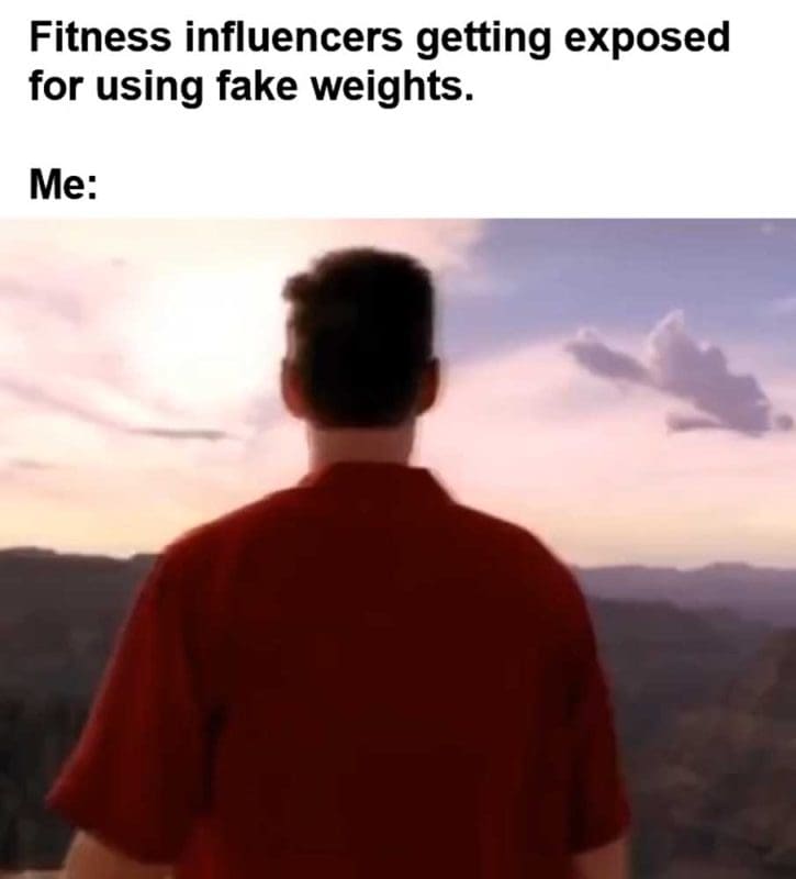 Fitness Influencers Getting Exposed For Using Fake Weights Me