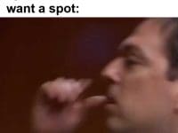 My Face When I'm Warming Up And Someone Asks If I Want A Spot