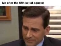 Gym Partner Let's Try German Volume Training Me After The Fifth Set Of Squats