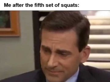 Gym Partner Let's Try German Volume Training Me After The Fifth Set Of Squats