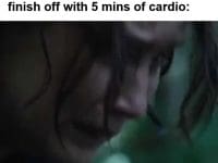 When You've Been Lifting For Hours And Your Buddy Wants To Finish Off With Mins Of Cardio