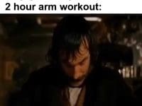 When A Newbie Tells Me They Gonna Try Rich Paina's Hour Arm Workout