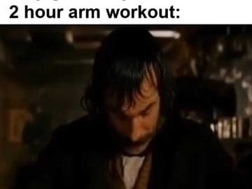 When A Newbie Tells Me They Gonna Try Rich Paina's Hour Arm Workout