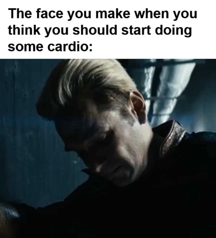The Face You Make When You Think You Should Start Doing Some Cardio