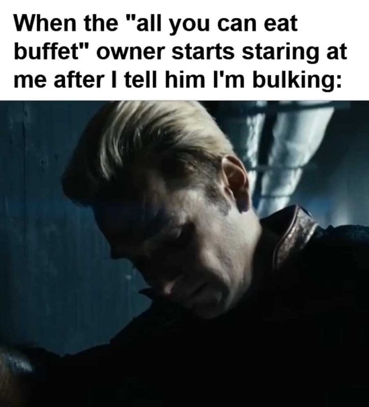 When The All You Can Eat Buffet Owner Starts Staring At Me After I Tell Him I'm Bulking