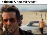 When The Holidays Are Over And You Gotta Go Back To Chicken Rice Everyday