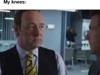 Me Fully Determined To Squat Two Plates My Knees