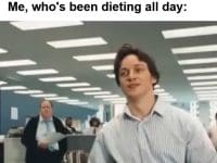 Friend Fancy A Slice Of Pizza Me Who's Been Dieting All Day