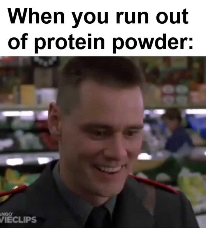 When You Run Out Of Protein Powder