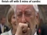 When You've Been Lifting For Hours And Your Buddy Wants To Finish Off With Mins Of Cardio